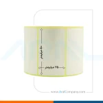 لیبل حرارتی تک ردیفه 50*25 رول 1000 تایی