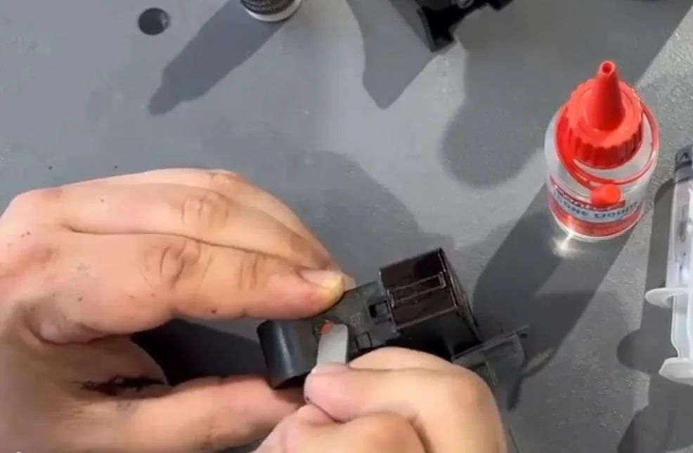 شارژ کارتریج جوهرافشان hp مرحله پنجم