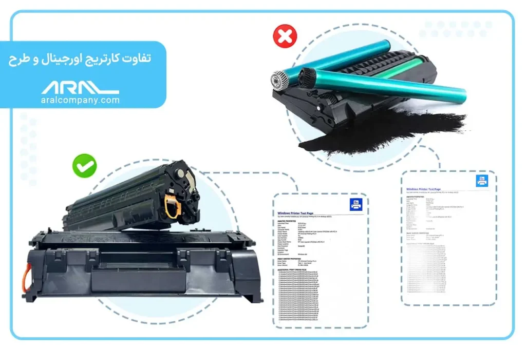 تفاوت کارتریج اورجینال و طرح