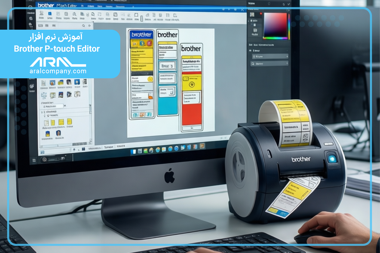 Brother P‑touch Editor آموزش نرم افزار