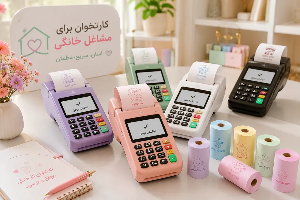 تصویر دستگاه پوز برای مشاغل خانگی